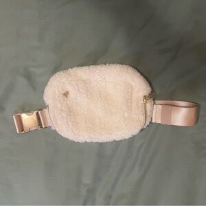 Sherpa rose gold Fanny pack